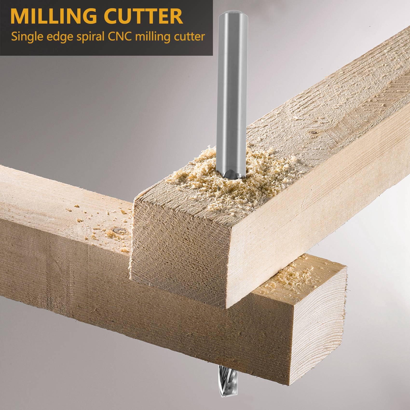 Cnc Router Bit - HJBW 2mm x 15mm Carbide Single