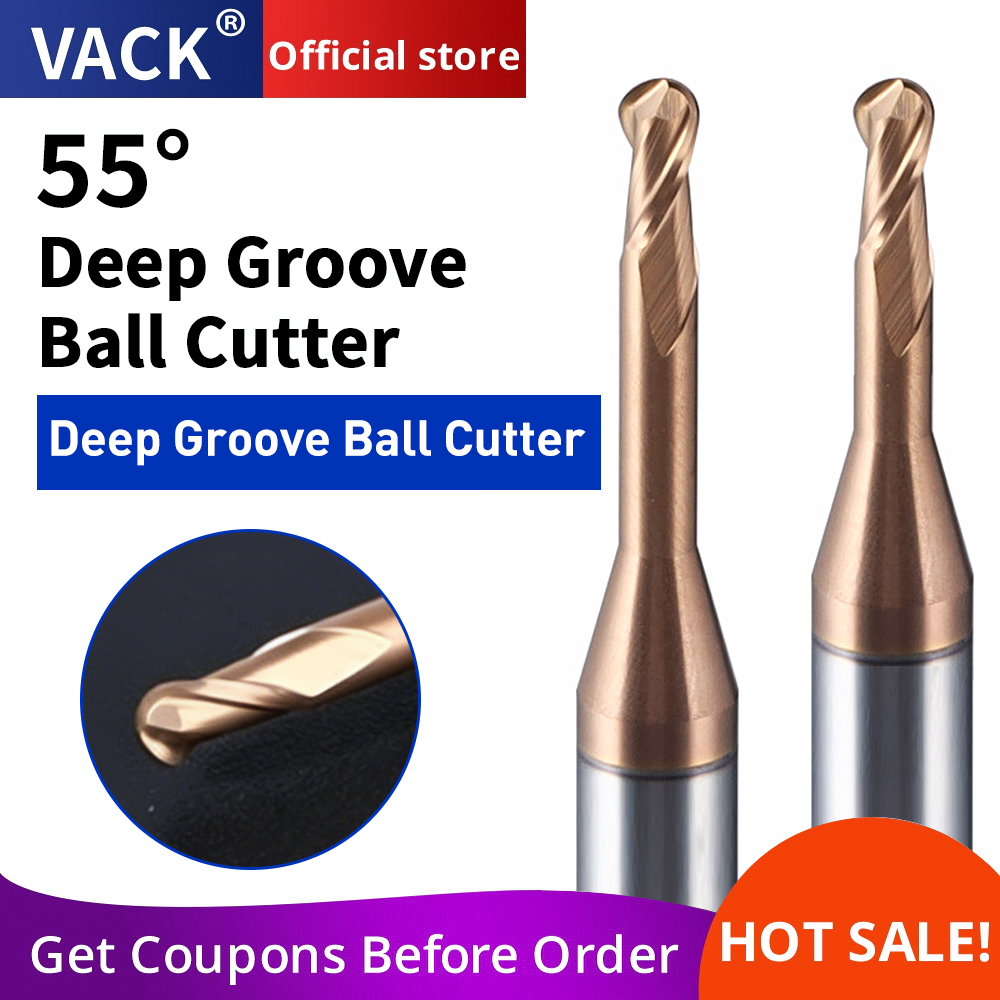 VACK H55 2F Solid Carbide Ball - Cnc Router Bit ulasan dan harga