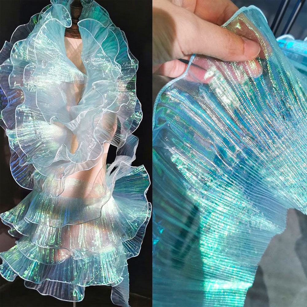 Kain Organza Trim renda lipit  - Industrial Laser Welding ulasan dan harga