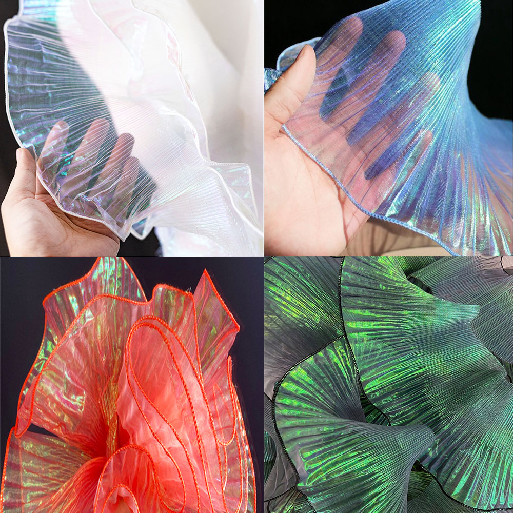 Kain Organza Trim renda lipit  - Industrial Laser Welding ulasan dan harga