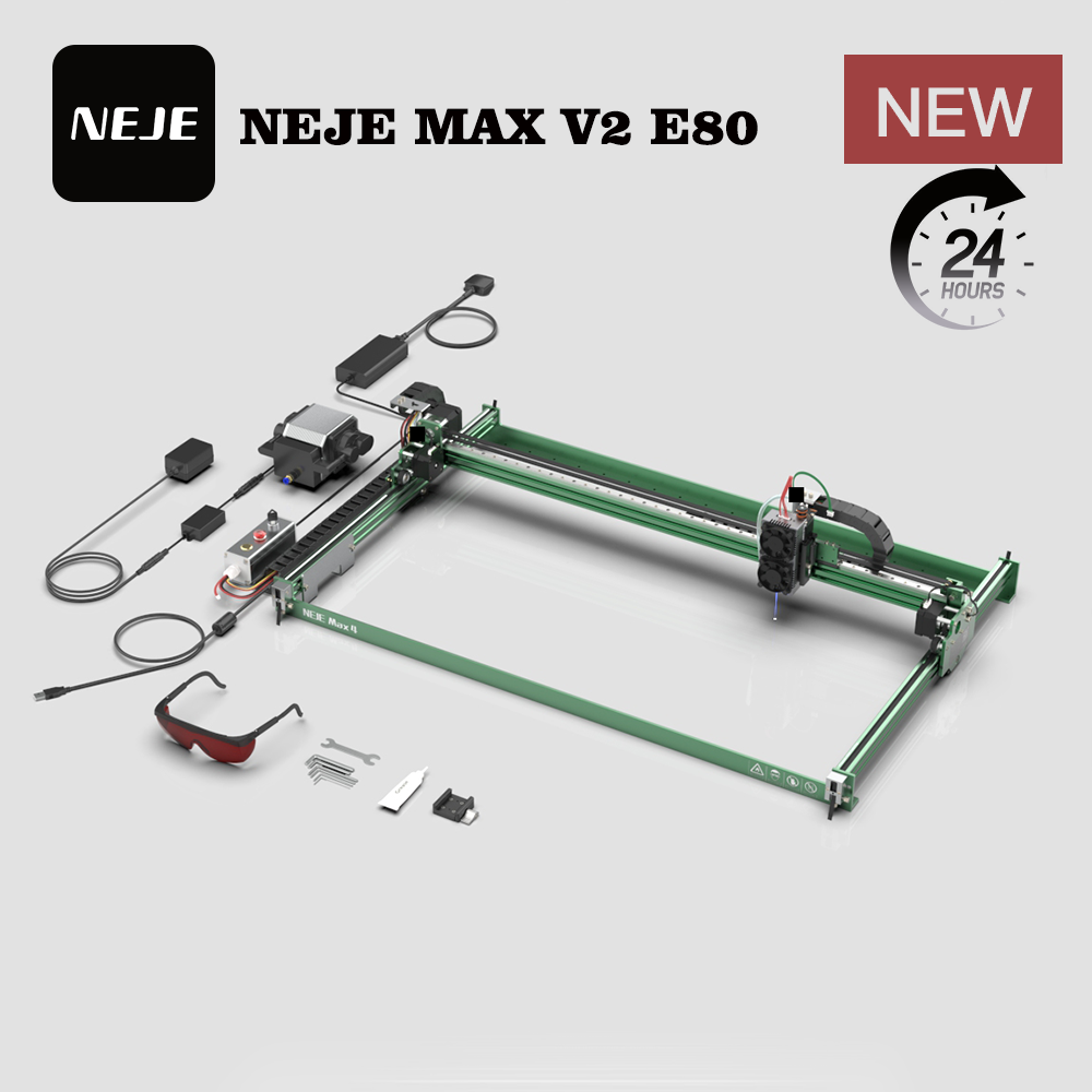NEJE MAX V2 E80 80W 455nm Mesi - Industrial Laser Cutting ulasan dan harga