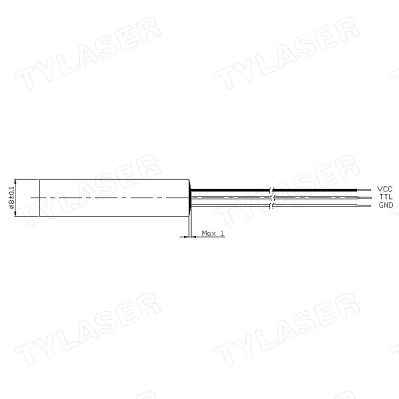 Modul Laser Merah 8mm 635nm TT - Industrial Grade Laser Pointer ulasan dan harga